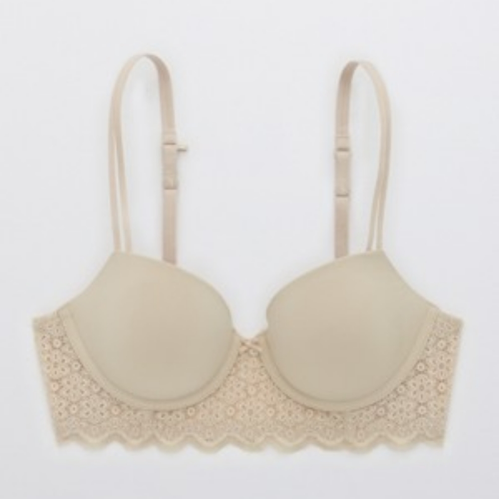 NWT Aerie real happy demi lightly lined bra